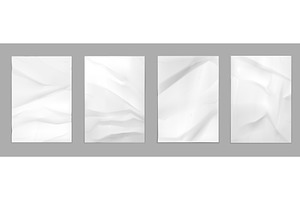 Wrinkle fold paper sheets, a Texture Illustration by Vector Tradition