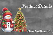 Christmas Cute Snowman Sublimation, a Seasonal Illustration by Craft Nest (Thumbnail 3 of 4)