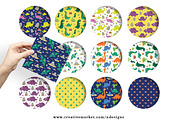 Dinosaur Seamless Pattern, Editable, a Pattern Graphic by NDesigns (Thumbnail 2 of 4)
