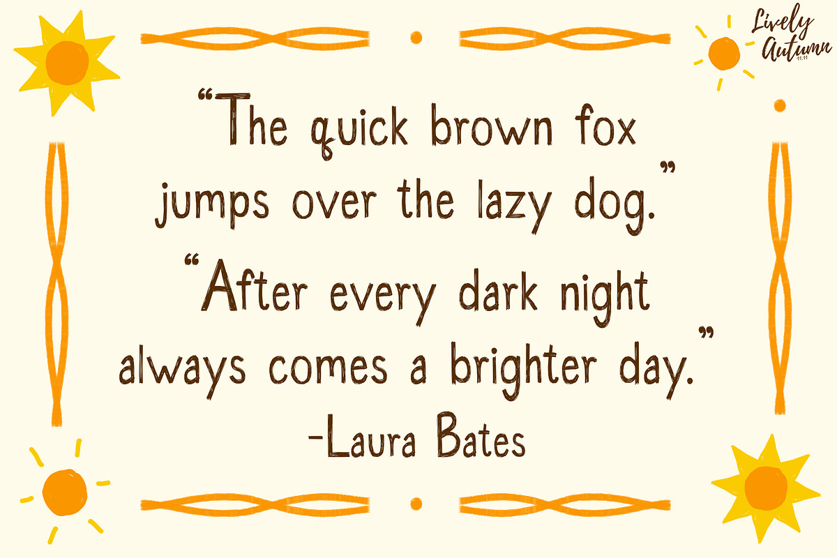 Bright Breeze Font, a Handwritten Font by LivelyAutumn11.11 (Photo 4 of 4)