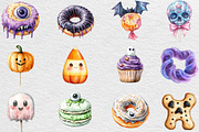Watercolor Halloween Sweets Clipart, an Illustration by Black Bird Studio (Thumbnail 5 of 6)