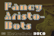 MetroBots Chrome, a Font by Our House Graphics Inc. (Thumbnail 2 of 16)