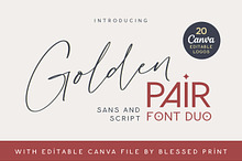 Golden Pair - Font Duo for Canva