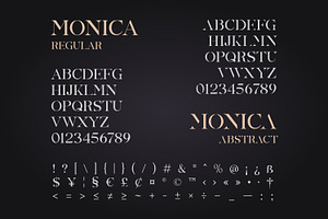 Monica Allcaps Font Duo