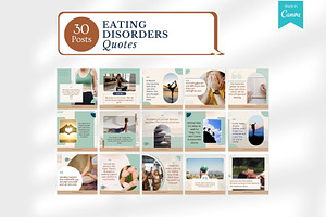 200 Eating Disorders Canva Templates