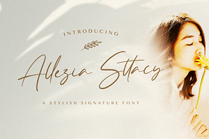 Allezia Sttacy - Handwritten Font