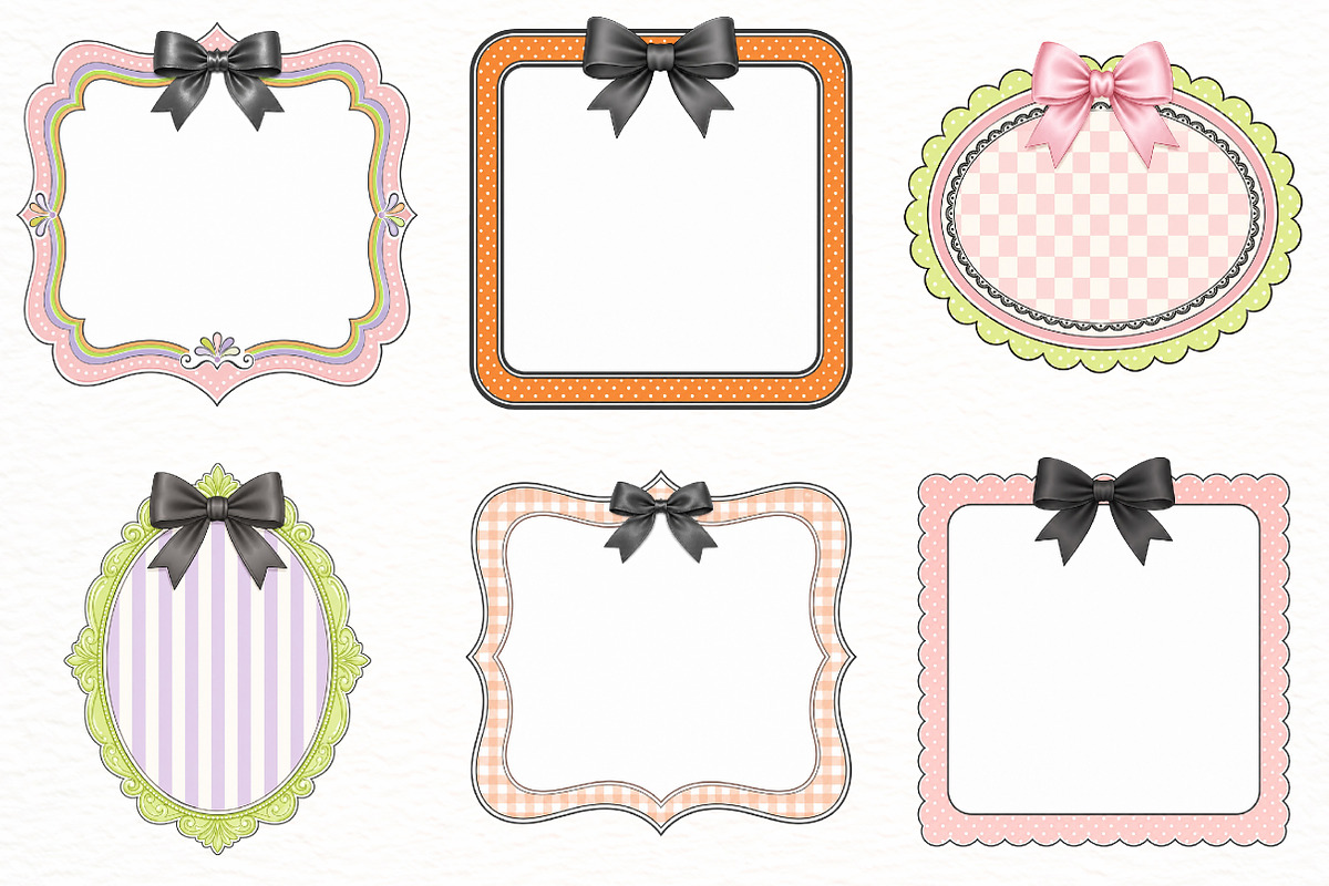 Preppy Halloween Frames Clipart, a Seasonal Illustration by Designworld (Photo 2 of 4)