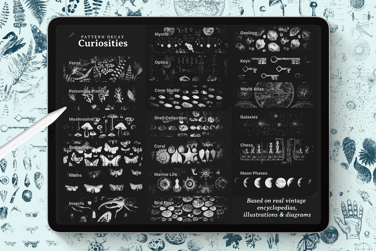 Pattern Decay brushes for Procreate, a Brush Add-On by AJ Brushes (Photo 5 of 8)
