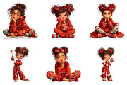 Valentine Cute Girl Clipart Png, an Illustration by CreationArt (Thumbnail 2 of 5)