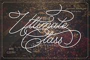The Ultimate Class Script, a Script Font by PutraCetol Studio (Thumbnail 1 of 10)