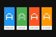Prochamp - Pixel Typeface, a Sans Serif Font by alpercakici (Thumbnail 2 of 14)
