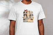 Kawaii Christmas Dogs Clipart, an Illustration by Markicha Art (Thumbnail 4 of 5)