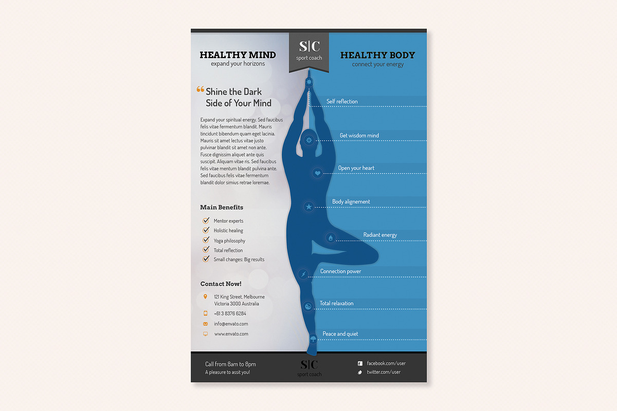 Sport Coach and Train Flyers Bundle, a Flyer Template by Sargatal (Photo 14 of 16)