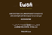 Ewofi, a Sans Serif Font by twinstd (Thumbnail 12 of 13)