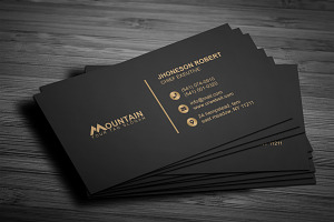 Golden Business Card
