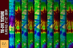 Tie-Dye Texture Digital Papers #96