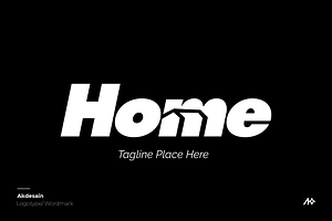 Home wordmark Logo, a Branding & Logo Template by Akdesain
