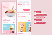 Sunday - Ice Cream Mobile App, an UI Kit Template by twinstd (Thumbnail 2 of 4)
