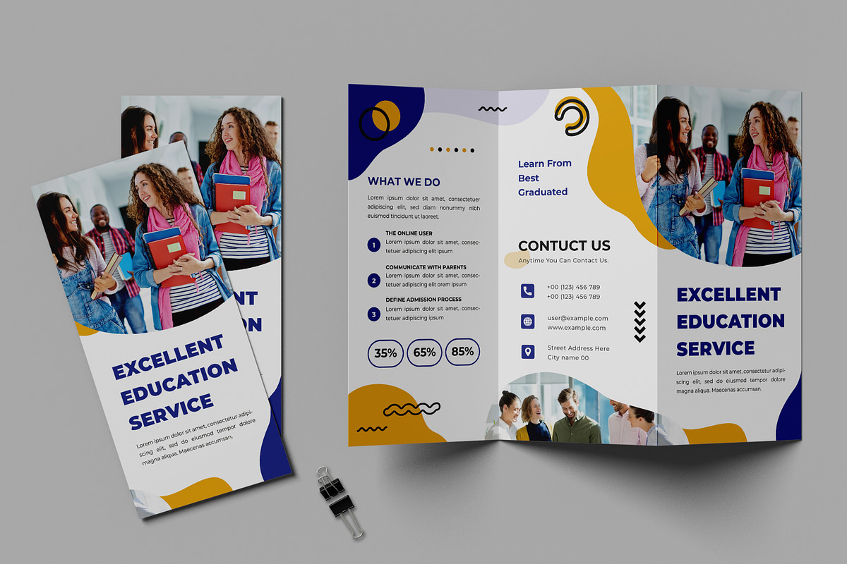 Admission Trifold Brochure, a Brochure Template by MightyDesign (Photo 1 of 7)