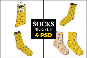 Socks Mockup, a Packaging Mockup by mockupbuys