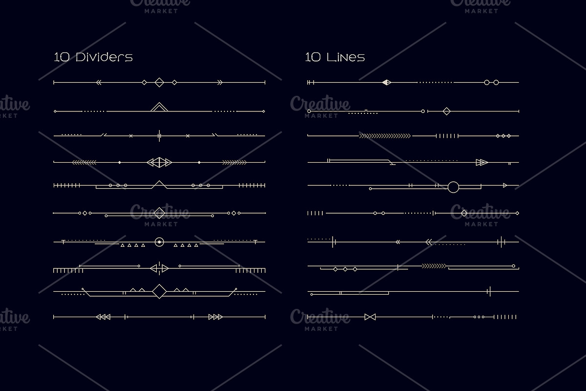 Tribal UI Set, an Object Illustration by Olga Ryzychenko (Photo 5 of 13)