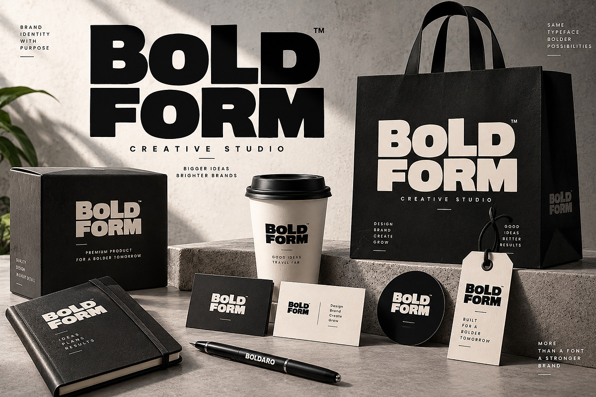 Boldaro – Bold Display Typeface, a Slab Serif Font by Wow Magic (Photo 4 of 5)