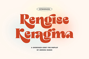 Rengise Rengise Groovy Serif