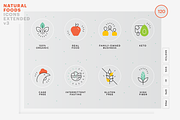 Food value icons package, an Outline Icon by Vineta Rendon (Thumbnail 1 of 12)