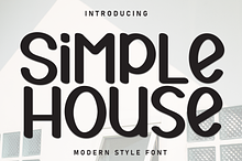 Simple House | Script Font