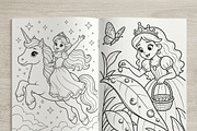 Magical Princess Coloring Book Vol25, a Person Illustration by ikarifq shop (Thumbnail 7 of 7)