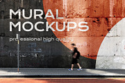 Street mural mockup bundle outdoor, an Advertising Mockup by FoundImages (Thumbnail 22 of 42)