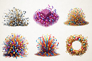 Confetti and Streamers New Year Clip, an Illustration by RobertsArt (Thumbnail 4 of 4)