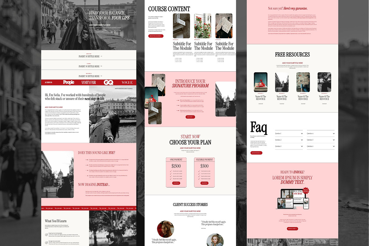 Squarespace Landing Page Template, a Squarespace Template by Sofia Designs (Photo 4 of 8)
