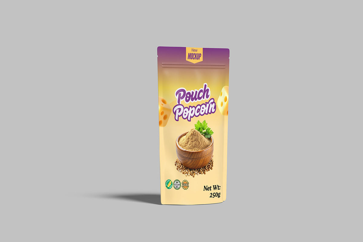 High Quality Pouch Packaging Mockup, a Packaging Mockup by lamorastudio (Photo 7 of 11)