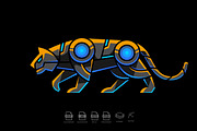 Modern Mecha Robotic Tiger Logo, a Branding & Logo Template by Rupture (Thumbnail 3 of 3)
