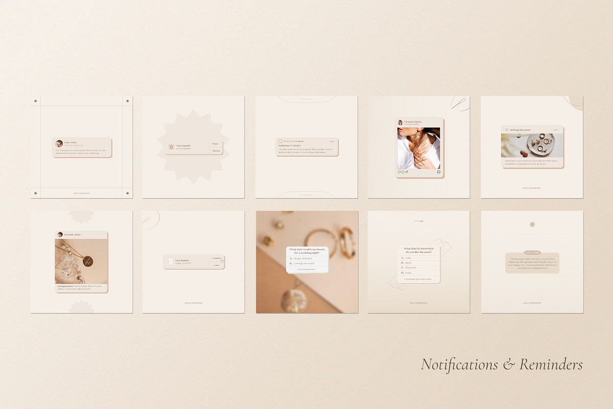 Jewelry Social Media Kit CANVA, a Social Media Template by Wildnun Studio (Photo 19 of 27)