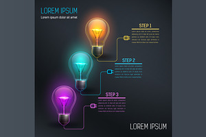 [40%OFF] Colorful Vector Bulbs