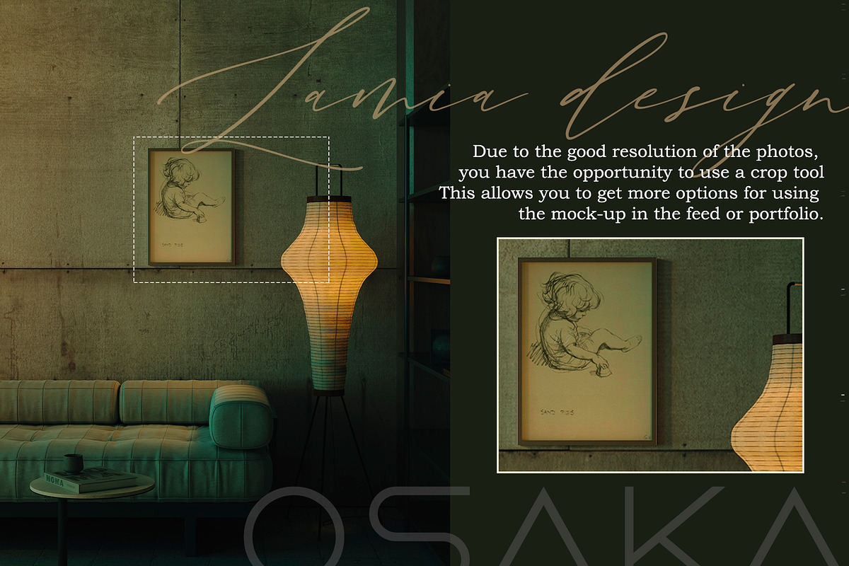 24 Japanese Style Art Mockups Frame, a Household Mockup by LAMIA DESIGN (Photo 13 of 21)