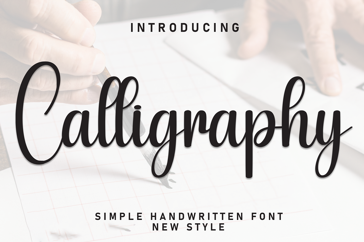 Calligraphy | Script Font, a Handwritten Font by Scratchones (Photo 1 of 8)