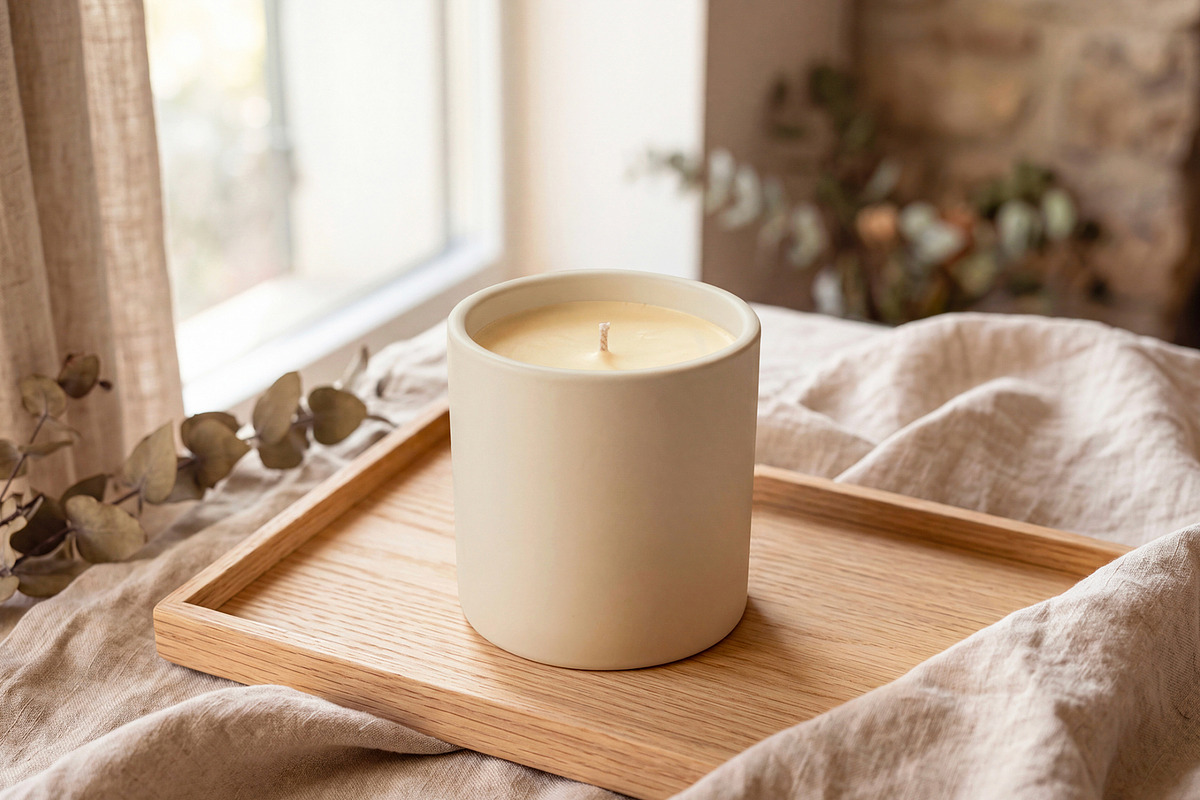 Stone Candle Jar Mockup, a Household Mockup by graphypix (Photo 2 of 4)