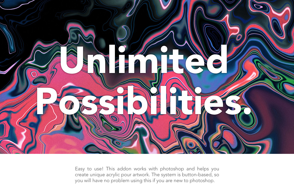 Acrylic Pour Creator for Photoshop, a Plug-in Add-On by Drifter Studio PrintShop (Photo 2 of 12)