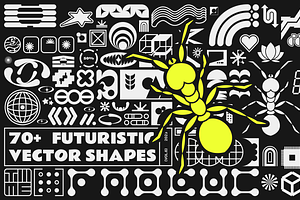 70 FUTURISTIC VECTOR SHAPES VOL.6