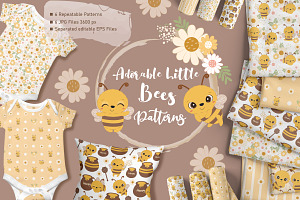 Adorable Little Bees Patterns