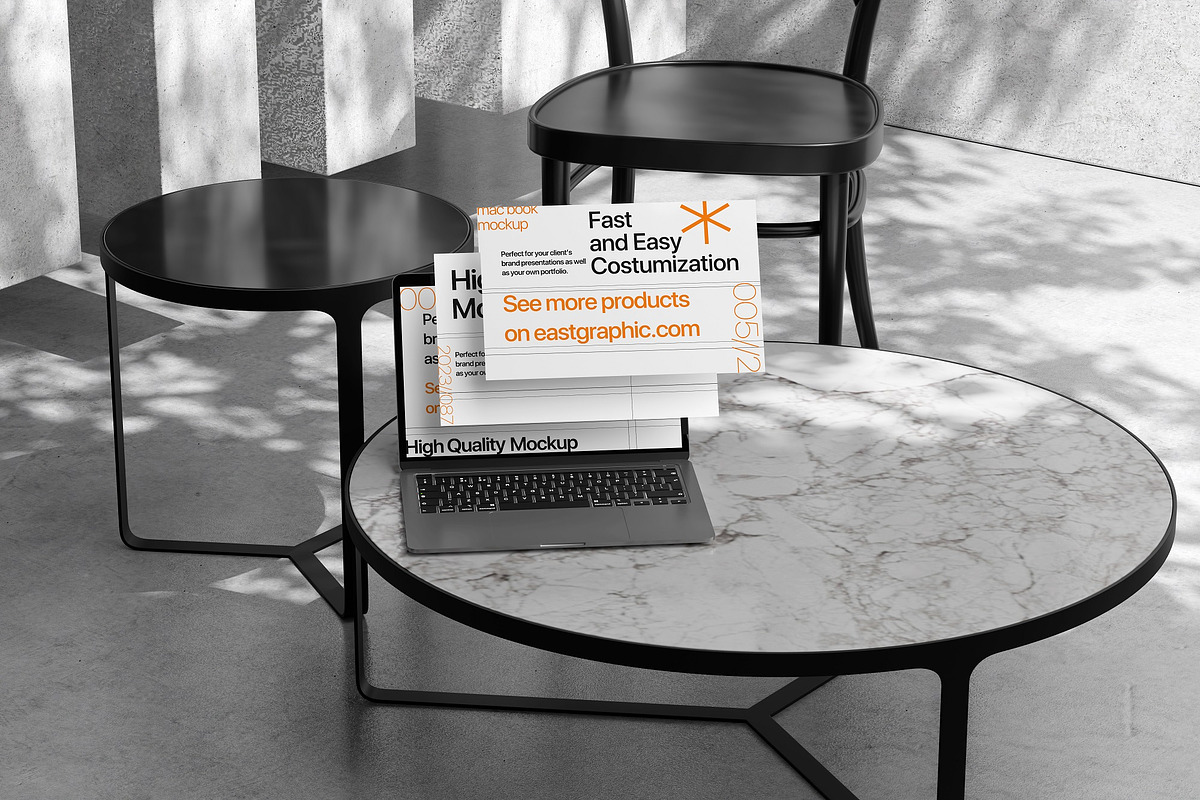 10 PSD Futuristic MacBook Mockup, a Mac Mockup by East Gallery (Photo 4 of 10)