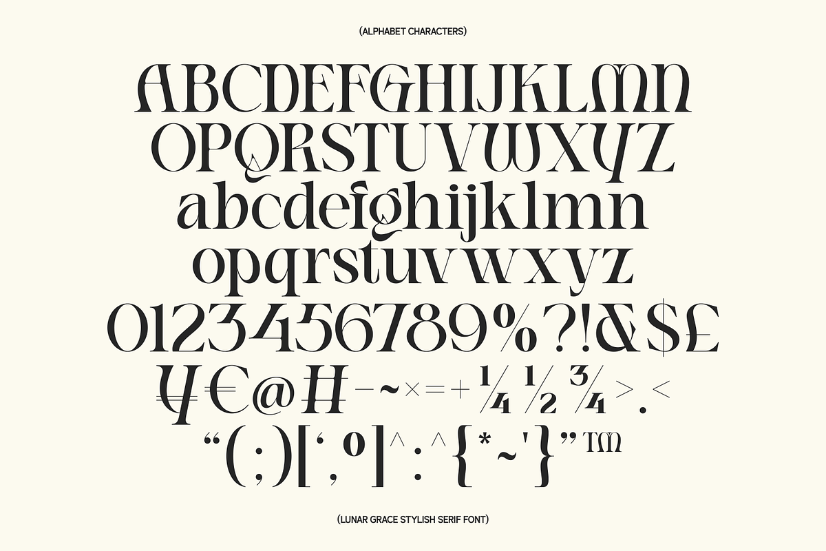 Lunar Grace — Elegant Luxury Font, a Serif Font by Claymoon Lab (Photo 7 of 7)