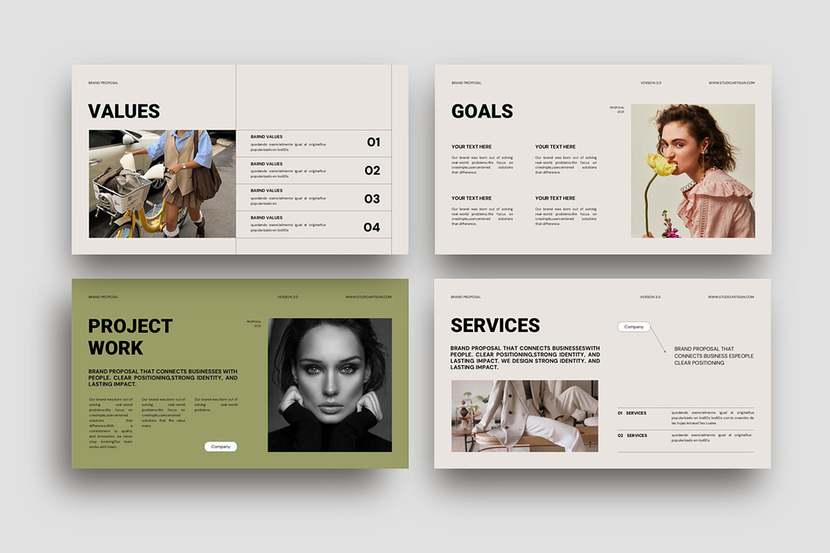 Brand Project Presentation Template, a Presentation Template by Studio Artisan (Photo 5 of 9)