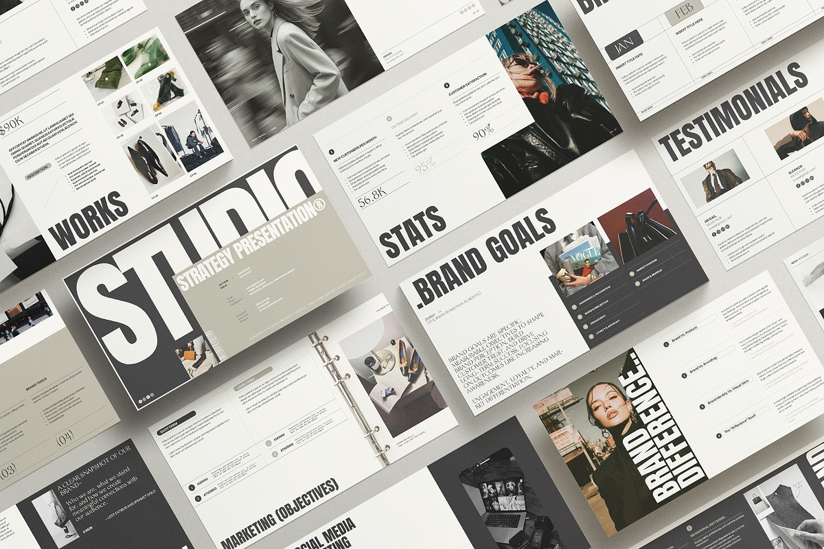 Brand Strategy Presentation Template, a Presentation Template by Studio Monova (Photo 4 of 15)