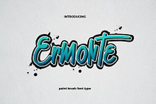 Ermonte - Paintbrush Font
