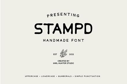 Stampd Hand Drawn Font