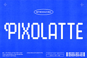 Pixolatte - Pixel Font Display, a Sans Serif Font by Bentype Studio (Thumbnail 1 of 7)